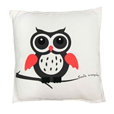 Подушка декоративная Сова с открытыми глазами 031Н 45*45 см - фото