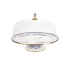 Тортовщица на ножке с крышкой Еlmani Butterfly 763-029 30 см - фото