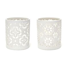 Підсвічник порцеляновий ажурний BonaDi 794-C11 13,8см - фото