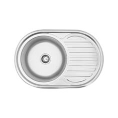 Кухонная мойка Kroner KRP-Satin 7750 0,8 мм 180 мм сатин - фото