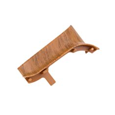 Кут внутрішній для плінтуса ТІС ПЛГВК-0026 з коекструзією дуб морган - фото