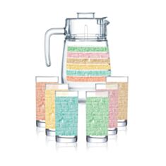 Набір для води Luminarc Amsterdam Rainbow Q2737 7 предметів - фото