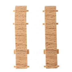 Комплект з’єднань для плінтуса ТІС ПЛГСК-0006 бук орландо - фото