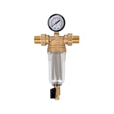 Фільтр промивний Ital з ключем для холодної води 3/4" прозорий - фото