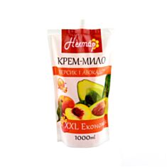 Крем-мыло Нектар Персик и авокадо дой-пак 1000 мл - фото