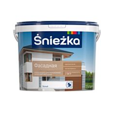 Фасадная краска акриловая Sniezka Стандарт белая 15 л - фото