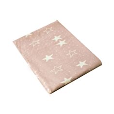 Плед дитячий Прованс Stars 80*100 пудра з білим - фото