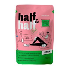 Корм для кошенят Half&Half з індичкою у желе 100 г - фото