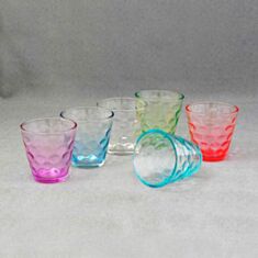 Набір склянок кольорових GW-8549 265 мл H15 см 6 шт - фото