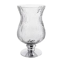 Ваза Bona Di Розалін 591-347 20*35 см сіра зі сріблом  - фото