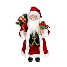 Новогодняя игрушка Санта BonaDi NY14-523 45 см красная - фото