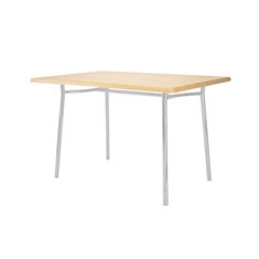 Стол обеденный TIRAMISU Duo alu береза 120*80 - фото