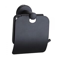 Тримач туалетного паперу Arino City чорний матовий - фото