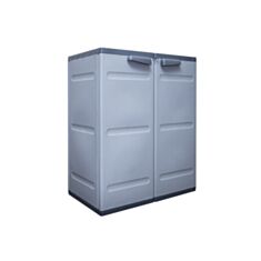 Шафа пластикова Shafix Рондо 3 секції 87*72*42 см сіра - фото