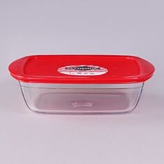 Форма скляна прямокутна з кришкою Pyrex O Cuisine C&S 214PC00 500 мл - фото