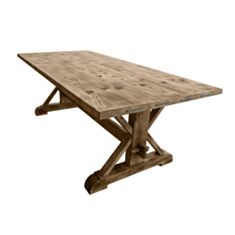 Стіл обідній Skandinave Taverna Rustikal 180*90 см коричневий - фото