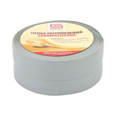 Плінтус самоклеючий Salag 170101 сірий 30*20*5000 мм - фото