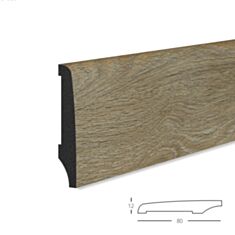 Плінтус MARCO decor SPC 8012-334 дуб коричневий 80*2900 мм - фото