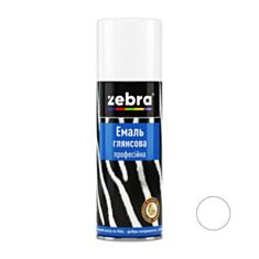 Емаль глянсова професійна ZEBRA 997 RAL 9003 сніжно-білий 400 мл - фото