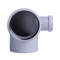 Коліно каналізаційне складне Rozma 90° 110*50 мм праве - фото