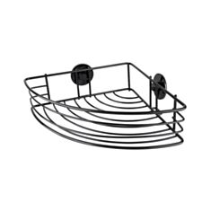 Полиця для ванни дротяна AWD 2081664 кутова 1-ярусна чорна - фото