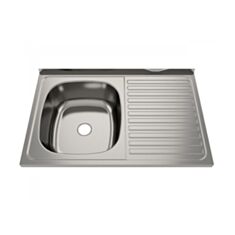 Кухонная мойка Ukinox STM 800.500 6C L без сифона 80*50 см - фото