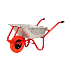 Тачка оцинкована Квітка PRO 110-4104 одноколісна 90 л  - фото