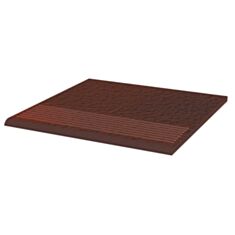 Клінкерна плитка Paradyz Cloud brown Duro сходинка 30*30 см - фото