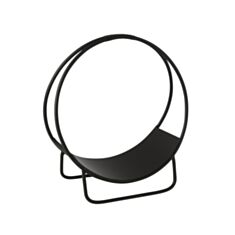 Корзина на дрова J-Line Metal Noir 46031 для каміна 55*26 см - фото