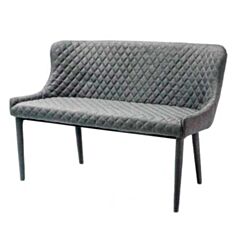 Лавка-банкетка Chicago серый текстиль - фото