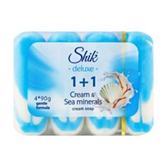 Мило туалетне Shik 1+1 Deluxe Крем & Морські мінерали 360 г - фото