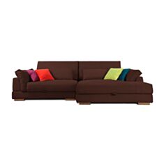 Диван кутовий Софті коричневий - фото