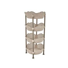 Етажерка Bursev Pearl Glover 2131 21 4 ярусна пудрова - фото