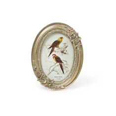 Фоторамка троянди овальна зістарена золота BonaDi 450-127 15*20 см - фото