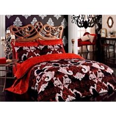 Комплект постільної білизни Cotton Box Royal Saten Nazal Bordo 2,0 - фото
