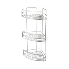 Полка для ванны угловая Volver 42513 HC 3-ярусная - фото