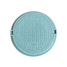 Люк каналізаційний посилений Воюс А15П полімерпіщаний 4,5 т зелений - фото