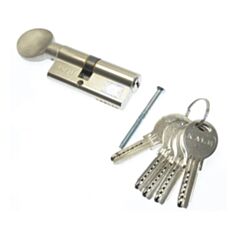 Циліндр Kale 164 SMC 30*10*30 70 мм з воротком нікель - фото