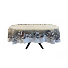 Скатертина гобеленова Limaso Дзвінка Коляда OVAL1267-250 160*250 см - фото