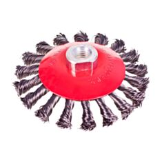 Щітка конусна Alloid WB-40100 кручений дріт М14 100 мм - фото