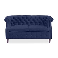 Диван двухместный DLS Челси синий - фото
