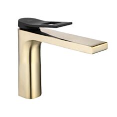 Змішувач для умивальника Rea Soul REA-B9960 чорне золото - фото