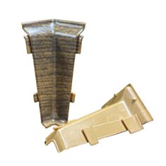 Комплект кутів внутрішніх для плінтуса Korner EVO 70 007 дуб леонардо - фото