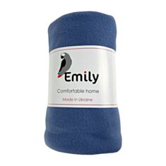 Плед флісовий Emily Levity 94190335 150*200 см синьо-сірий - фото