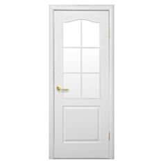 Міжкімнатні двері Новий стиль Класік півскло 900 мм під фарбування - фото