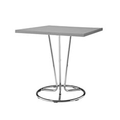 Стіл PINACOLADA chrome сірий 80*80 - фото