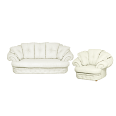 Комплект м'яких меблів Carmen білий - фото