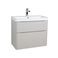 Тумба Aqua Rodos Amerina консольный кашемир с умывальником Deep 75 см - фото