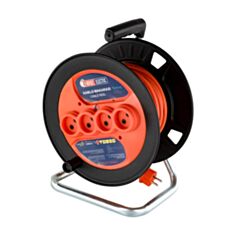 Удлинитель на катушке Horoz Electric 800-420-032 4 розетки 2*1,5 20 м - фото