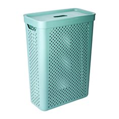 Корзина для белья Алеана Simple 171037 25 л зеленая - фото